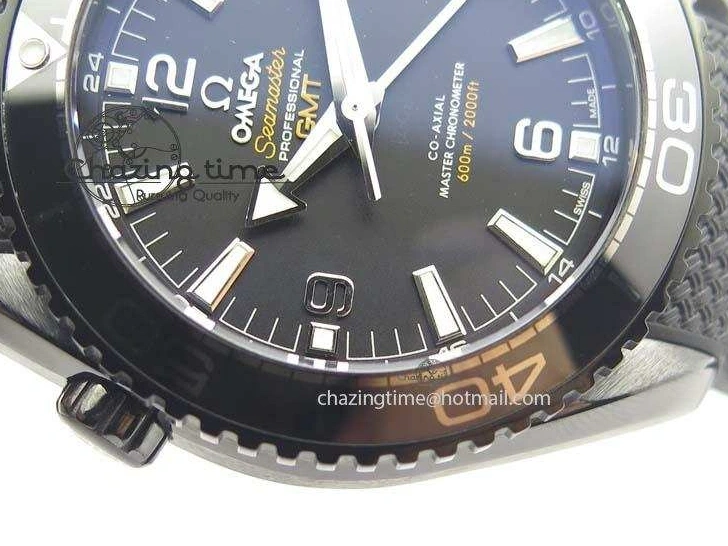 0407 Planet Ocean 45mm Real Ceramic BP-Maker Best Edition Black Dial On Nylon Rubber Strap A TopPick 8185